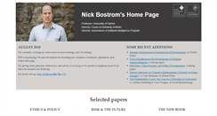 Desktop Screenshot of nickbostrom.com