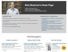 Tablet Screenshot of nickbostrom.com